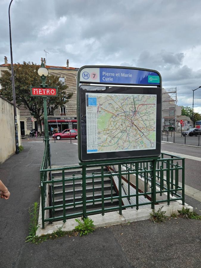 Studio 22M2 A Ivry/Seine-A 200 Metres De Paris. Proche Metro 7 Eksteriør bilde
